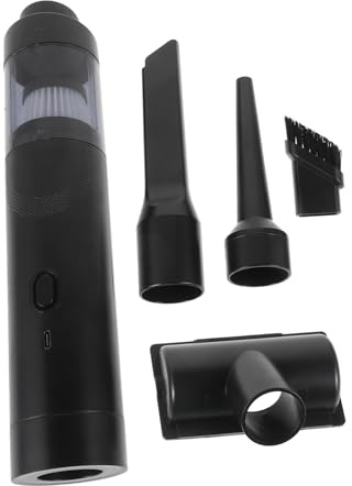 Hohopeti Aspirateur à Main Portable sans Fil Puissant Aspirateur Voiture et Pompe à Air Léger avec Accessoires Multi-Buses pour Poils Animaux Maison Bureau