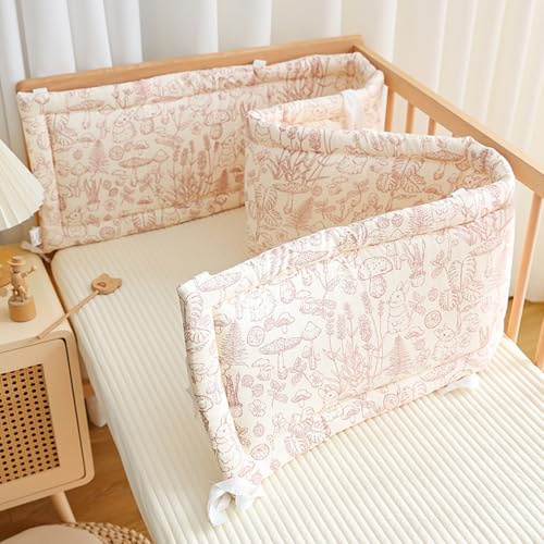 Aocase Cojín Barandilla Cama, Suave Transpirable Alfombra Anticolisión, Arandilla de Cojín Protección contra Caídas, Cojin Decoración De Habitaciones,N09,200×30cm