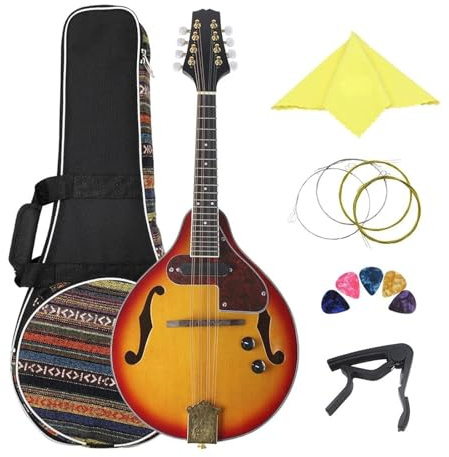 Guitarra mandolina eléctrica de 8 cuerdas estilo A con diapasón de palisandro instrumento musical para adultos Instrumentos profesionales de mandolina