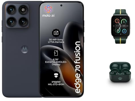 Motorola Edge 70 Fusion Smartphone 50-MP-Kamera 8-256 GB Silhouette