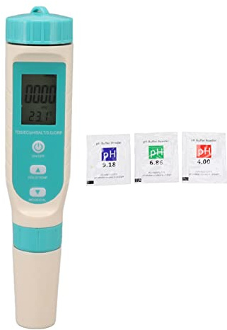 Zerodis Digitaler Wasserqualitätstester, 7 in 1 TDS EC PH Salt S.G ORP Temp Wasserqualitätsteststift Wasserqualitätsmessgerät für Aquarium, Pool, Trinkwasser, Hydrokultur