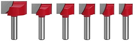 6 stücke 8mm Schaft Bodenfräser Schlitzschneider Graviermaschine Bodenreinigung Fräser Set for Die Holzbearbeitung
