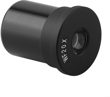 för mikroskop okular WF10X 23,2 mm vidvinkelmetall för mikroskop | Aluminiumlegering, klart brett fält, passar 23,2 mm rör, valfri 5X-25X förstoring