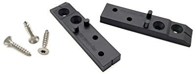 4 mm distanza titolare – Invisibile terrazzo viti fissaggio – V2 A incluso – in alluminio e legno UK – titolare Distanziatori per assi (250 titolare incluso 1000 viti legno UK) (5 Confezione)