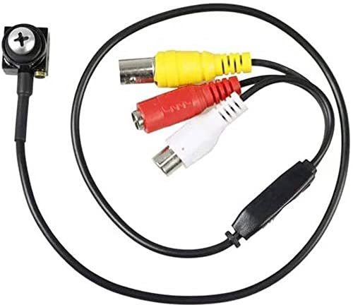 Vetrineinrete® Micro camera obiettivo a vite AHD 1.3 mp 720p a colori cablata videosorveglianza telecamera nascosta full hd microcamera piccola occultabile pinhole spy 202D per interni C41