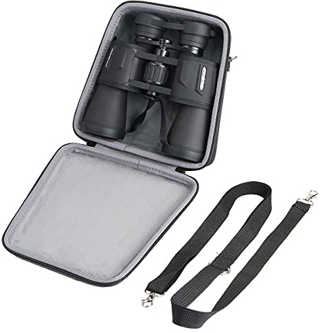 co2CREA Hart Reise Schutz Hülle Etui Tasche für BRIGENIUS/SkyGenius/Olympus Trooper 10 x 50 DPS-I Fernglas(Nur Tasche)