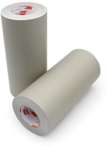 Finest Folia Oramask 810 Pellicola per stencil da 5 m, di colore grigio traslucido con superficie opaca, ideale per lavori di pittura e pittura ad aerografo