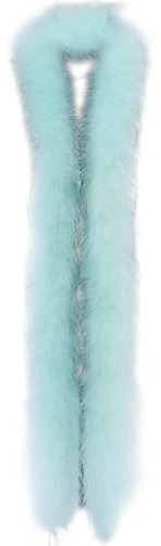 Federboa Mintgrün Federdichten,200CM Flauschige Turkey-Federboa zum Basteln, Federboa Boa Kostümzubehör, Feder Schal, Karneval Boa, Federstola Federschal Damen Mädchen Karnevals Kostüm Accessoire
