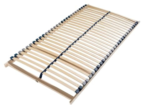 Home Deluxe - Lattenrost VARI - 90 x 200 cm, 28 Federleisten inkl. Mittelgurt, hoher Federkomfort - bis 130 kg belastbar I Lattenrahmen Bettrost Lattenrahmen