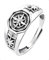 KONFEN Ring Verstellbar Silber Herren, Fidget Ring Schwarz Berg Ringe Offen Verstellbare Men, Zeigefinger Ringe Fußringe Zweifingerring Vintage Retro Schmuck für Männer Herr Man Frauen Unisex