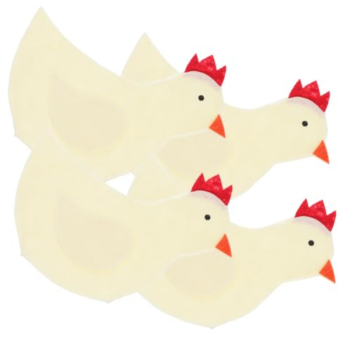 OUNONA Chick Shaped Egg Bags 4pcs Easter Egg Cosy Warmer Easter Chick Decor Protector Beige Party Supplies