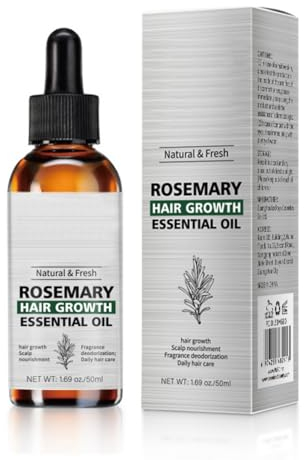 Rosmarinöl Haare, Haaröl für Männer Frauen 60ml, Rosemary Mint Kopfhaut Serum, Haarstärkungsöl für gesundes, Haarwachstum Schnelles, Rosmarin Kopfhautpflege Haarpflege Kopfhaut Pflegendes