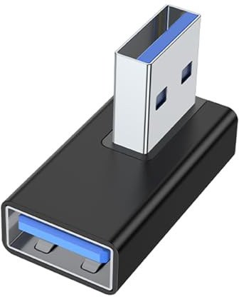 Adattatore di estensione USB maschio a femmina a 90 gradi USB connettore verso l'alto sincronizzazione dati per computer portatile PC ventilatore USB