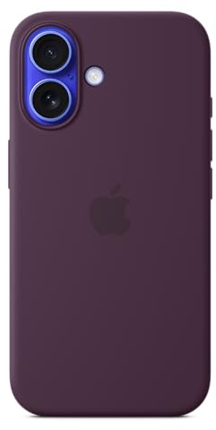 Apple Coque en Silicone avec MagSafe pour iPhone 16 - Prune ​​​​​​​