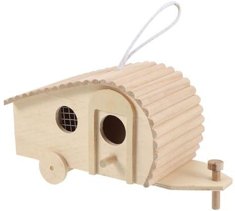 BESPORTBLE Vogelhaus Für Garten Hängende Vogelfutterstation Mit Nistkasten Futterstelle Für Wildvögel Im Außenbereich Für Balkon Garten