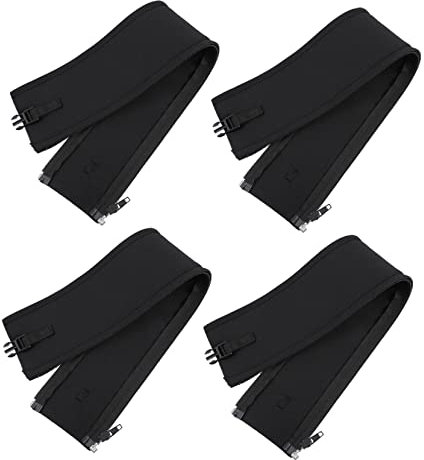 FELTECHELECTR 4pcs Cable Organizer Zipper Type Cable Protectors Neoprene Wire Sleeves Trunking