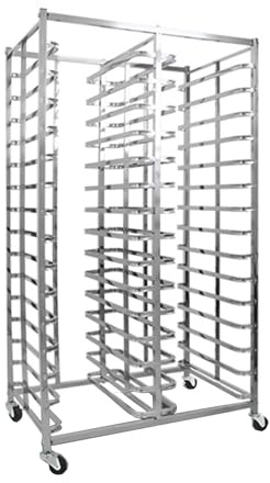 30-Tier Bun Pan Rack Commercial,Food Trays Racks Cooling Carts,Bakery Cart and Drying Rack with Wheels,for Half/Full Sheet Pans Kitchen Storage Cart