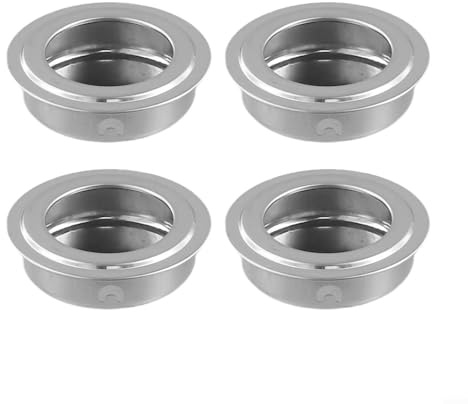 babominimer Lot de 4 poignées encastrées en acier inoxydable avec trou de montage de 40 mm de diamètre et 35 mm pour portes coulissantes, armoires et tiroirs