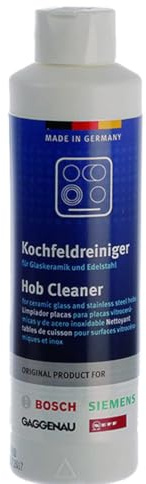 Kochfeldreiniger 250ml + Gratis Microfasertuch | Spezialreiniger für Glaskeramik, Induktion & Elektrokochfelder | streifenfrei, schonend & kraftvoll - SomosTrade