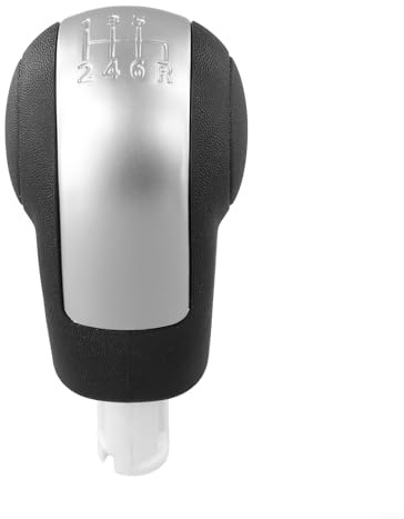 Qualoramall Pomos de palanca de cambios manual Palanca de cambios ABS Palanca de cambio de caja de cambios de coche LR001199 para Land Rover Freelander 2 2.2 L359 2006-2014 (plata)