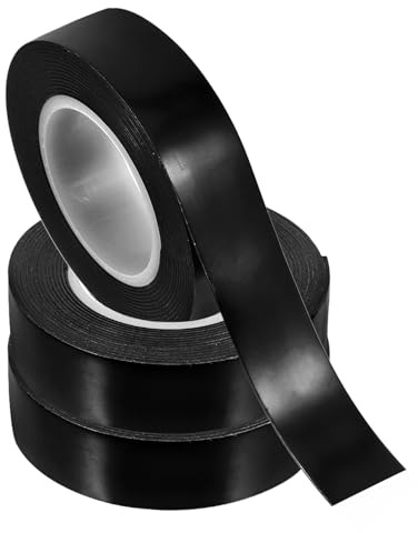 Sosoport 3 rollos Cinta Autoadhesiva Vulcanizada Resistente al Agua Cinta Eléctrica Práctica para Interiores Reparación Sellado Tuberías Aislamiento