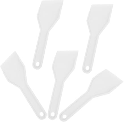 BESPORTBLE Set da 5 Pezzi di Raschietti per Congelatore in Plastica Paletta per la Rimozione del Ghiaccio da Frigorifero Design Ergonomico Utensili da Cucina per Pulizia Rapida e Sicura