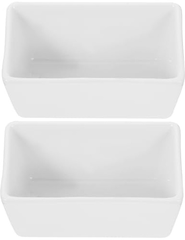 TOYANDONA Azucarero de Cerámica Rectangular Bordes Lisos y Lechera, Apto para Microondas, Lavavajillas, Uso en Mesa de Café y Decoración