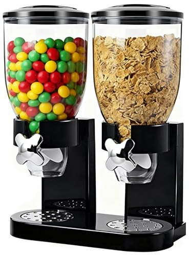 YuLiMirich Cereal Dispenser 2L, Luftdichter Müslispender für die Organisation des Küchenvorratsraums, Müslispender 2er Set Luftdichte Behälter für Müsli, Reis, Körner, Süßigkeiten, Kaffebohnen