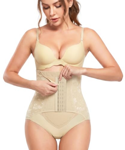 DiULi Dammagsäck, formande damunderkläder, hög midja sömlösa formunderkläder, platta magbyxor, bekväma och andningsbara, för platt mage och snidade skinkor, Hudton, XL