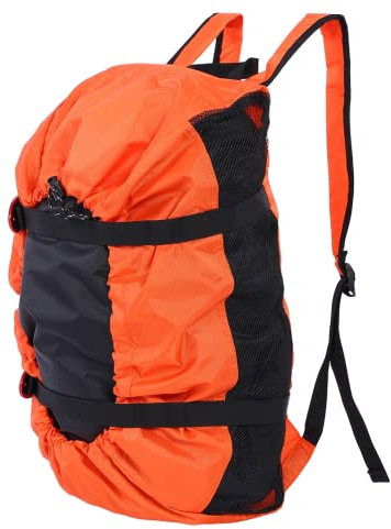 JULYKAI Schultergurt-Seil-Kit-Tasche ， Klettertasche ， Falten für den Außenbereich zum Platzieren von Kletterseilen(Orange)