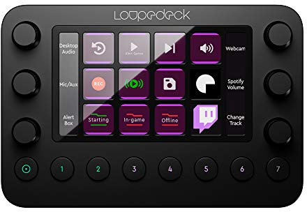 Loupedeck Live – Die Leistungsstarke Und Anpassbare Konsole für Live-Streaming, Foto- und VideoBearbeitung mit frei belegbaren Buttons, Reglern und LED-Touchscreen