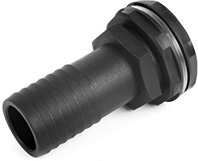 IBC Wasserhahn Tank Adapter Schlauchtülle Innengewinde Überwurfmutter,25/38mm Schlauchanschluß,Tankdurchführung Regentonnendurchführung für Wassertonnen Regenfass Zisternen (38mm)