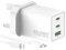 67W USB C Charger, MacBook Charger PPS 3-Port GaN Ⅲ PD Fast Wall Charger Plug with 100W Type-C Cable for Macbook Pro/Air, Dell XPS 13, HP Laptops, iPhone 16/15/14/13, Galaxy S24 Ultra/S23 (White)