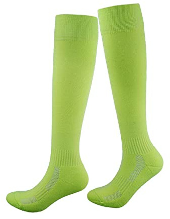Harilla Calcetines de Esgrima Calcetines Elásticos Calcetines Combinados Accesorios de Esgrima Espesar Absorber El Sudor Medias de Esgrima Cómodas Y, Verde L