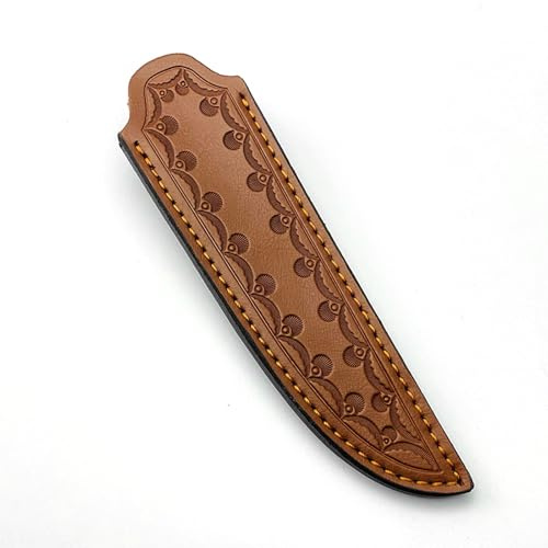Braun Messerscheide,Leder Messerholster,Gürtelschnalle Messerscheide,7,5 Zoll Lederscheide Messertasche Fixed Blade Taschen Messer Scheide,EDC Werkzeuge Messer Holster Jagdmesser Küchenmesserhalter