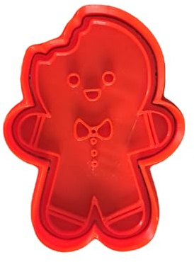 Tagliabiscotti.it - Omino pan di zenzero - Gingerbread - Natale - Cookies cutter - Formina - Stampo per biscotti o decorazioni torte in pasta di zucchero - 8cm x 6cm x1,2cm