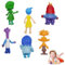 LEERMEIZI inside out 2,6 Stück Inside Out 2 Figuren Cartoon Toys,Inside Out 2 Figures Toys,inside out personaggi,Cake Topper, Party Favours, Gifts for Players and Fans