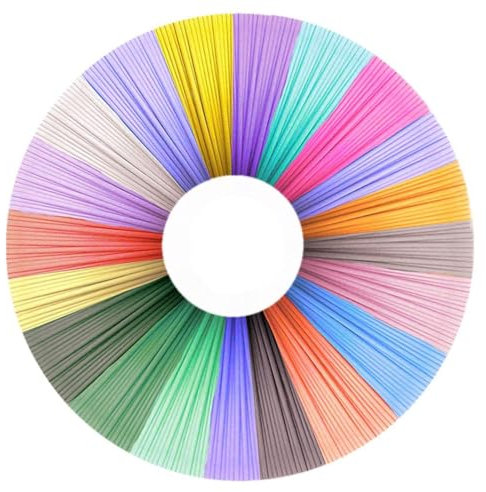 3D Stift Filament PLA, 3D Pen PLA Filament 1,75mm, 3D Stift Farben Set für 3D Stift and 3D Druck Stift, mit 20 Farben, Jede Farbe 5M - Total Length 100M