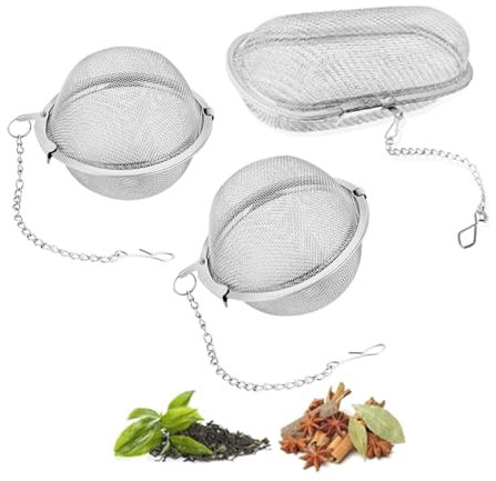 Teesieb Edelstahl 3 Stk Gewürzsieb Zum Mitkochen Rechteckig Kreisförmig Teeei Mit Edelstahl Gewürzkugel Gewürzei Kette Ideal Zum Sieben Von Losen Tees Und Gewürzmischungen