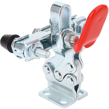 Morsetto a Levetta Orizzontale a Leva Ad Alta Leva in Acciaio Carbone per Progetti di Lavorazione del Legno con Pista Orizzontale per il Seminario e Altro Ancora