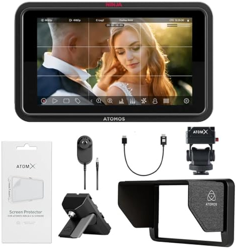 Atomos Ninja TX GO Écran tactile Full HD 5,2 Wi-Fi HDR sur appareil photo avec kit d'accessoires Creator 5,2