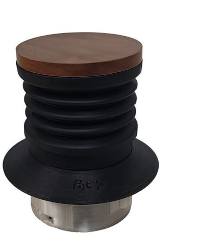 FUBESK Moulin à café - Outil de nettoyage pour moulin à café Breville BES875/876/870/878/880/BCG820, silicone avec couvercle en bois de noyer, 12 x 8 x 8 cm