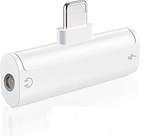 SENNIPS [Apple MFi Certified] iPhone Adapter for Headphone Jack, 2 in 1 Lightning to 3.5mm AUX Audio + Charger Splitter Compatible with iPhone 13/12/11/XS/XR/X/8/7/iPad