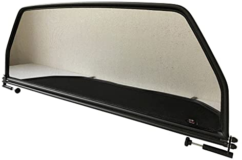 PureWind Windschott kompatibel mit VW Golf 3 Golf 4 Typ 1E7 Baujahr 1993-2002 (Schwarz) – Windschott Universal mit Schnellverschluss ohne Tasche