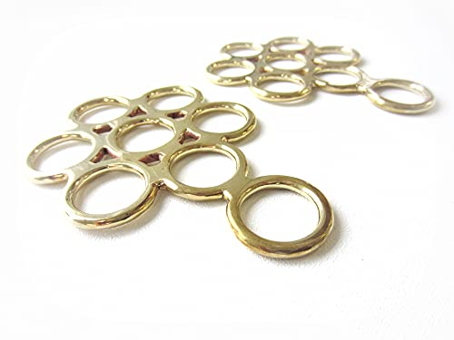 PS Pferdeartikel Gebissloser Zaum Hackamore Flower Gold - messingfarben