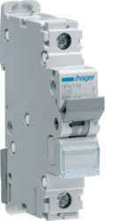 disjoncteur hager - 1 pôle - 16a - 6ka - courbe b - vis / vis