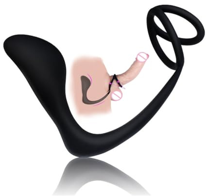 Stimulateur de prostate OnundOn - Avec un anneau pénien - En silicone ultra