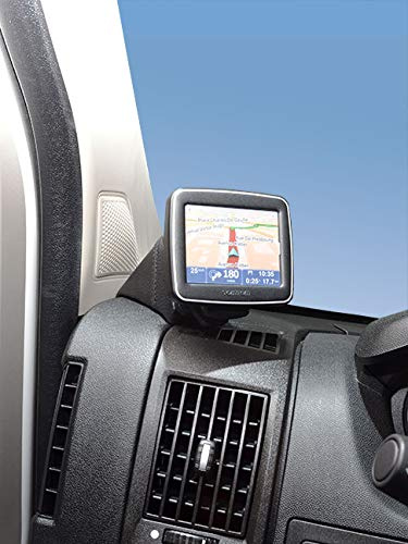 KUDA Handyhalterung passend für FIAT 500 ab 08/2007 - Telefonkonsole für Smartphones, Handy, Navi und mehr - Kunstlederkonsole, schwarz, 285185