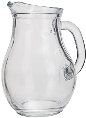 Jarra de mesa clásica de cristal para bebidas con mango