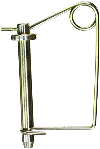 Double HH X Wire Lock Hitch Pin with Coil Tension Made of High Carbon Steel, 5/8 by 4-1/4